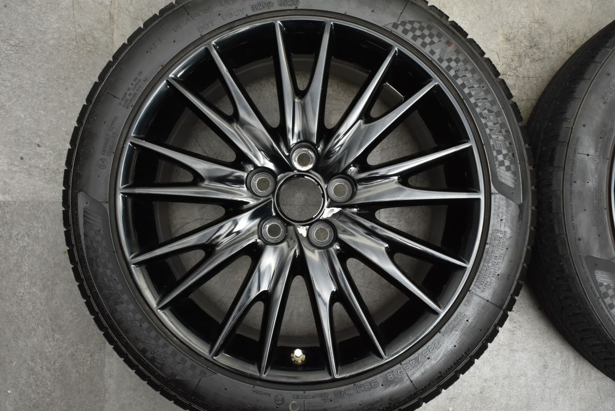 送料無料】レクサス GS 純正 18in 8J +45 PCD114.3 ナンカン NS-25 235