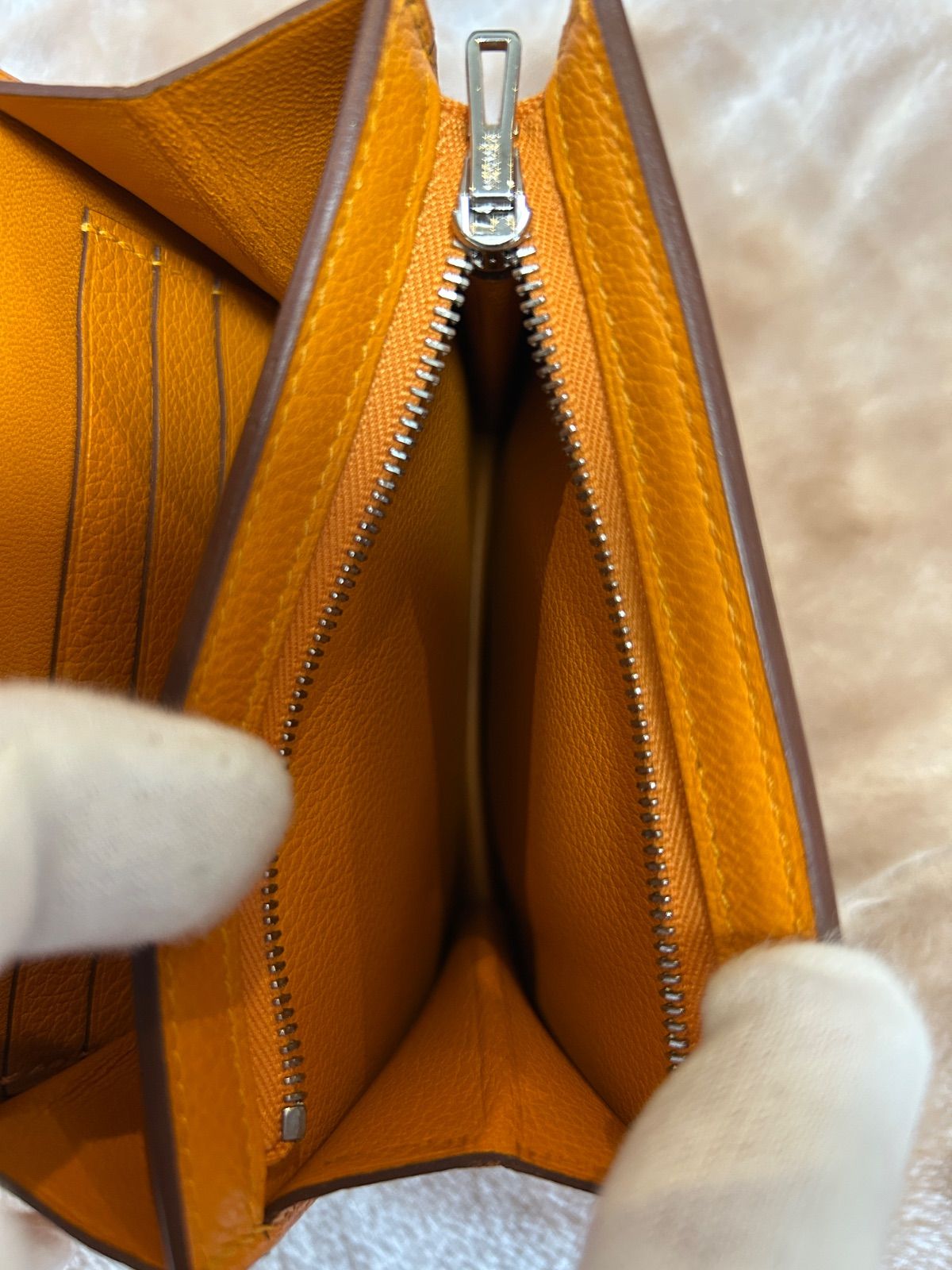 HERMESエルメス2002WALLET2002ウォレットコンパクトウォレットコンパクト財布ウエストポーチコインケース付き財布小銭入れ有さいふサイフシンプルウォレットスマートウォレットベルトバッグフラップブラウン茶色オレンジC2018年製造レザー12×12×3