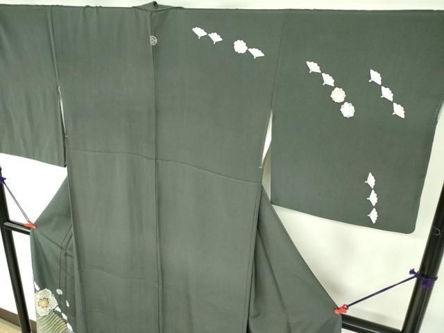 平和屋着物○本加賀友禅作家 菊田宏幸 訪問着 松葉花文 正絹 逸品