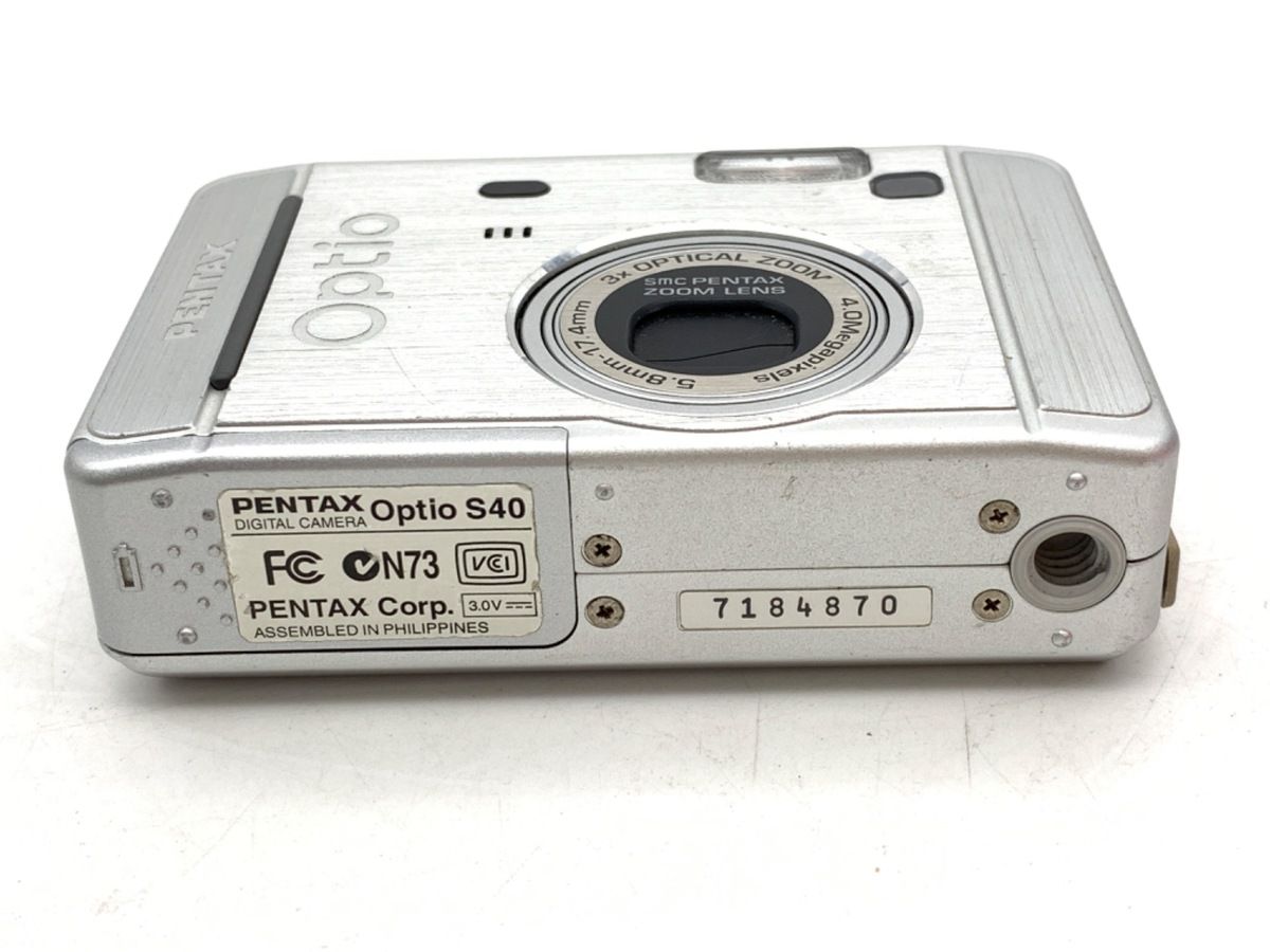 中古】 【難あり品】 ペンタックス（PENTAX）Optio S40 シルバー【400