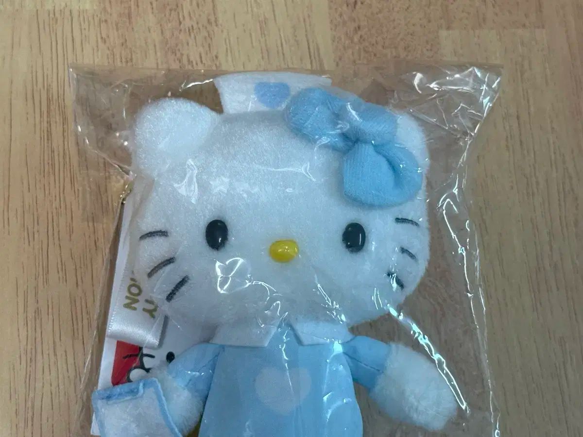 キティちゃん カーテン ナースキティ ハローキティ 水色 キティちゃん
