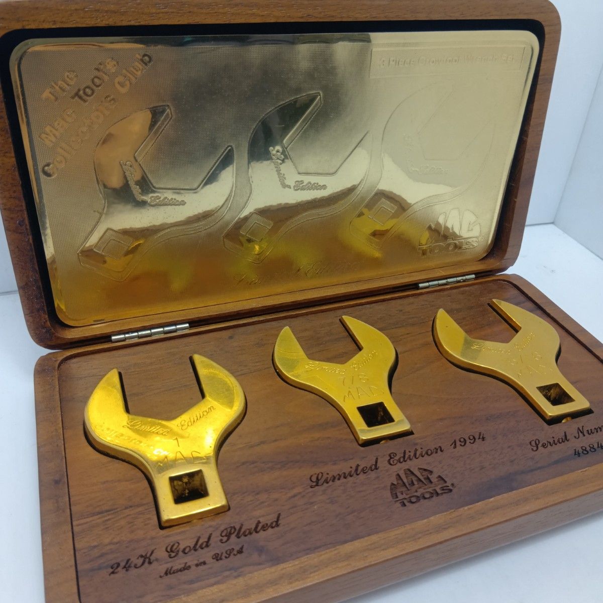 MAC TOOLS マック クロウフットレンチセット 4884 1994年製24Kメッキ