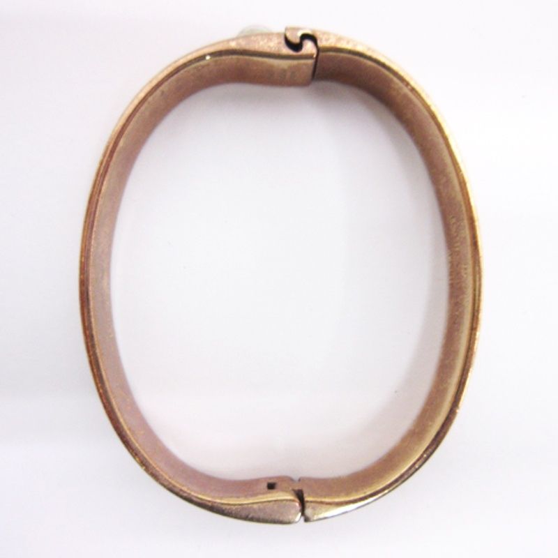 ルイヴィトン LOUIS VUITTON LVロゴ カフ ナノグラム バングル