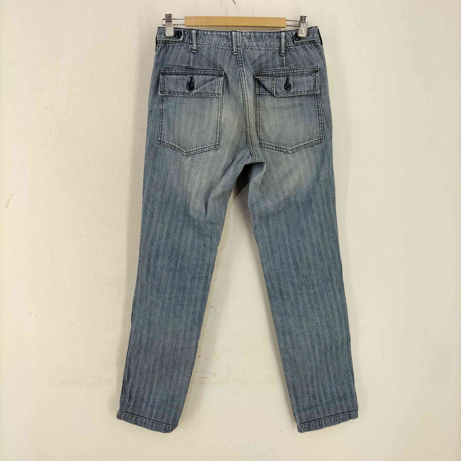 DENIME ヘリンボーンベイカーパンツ