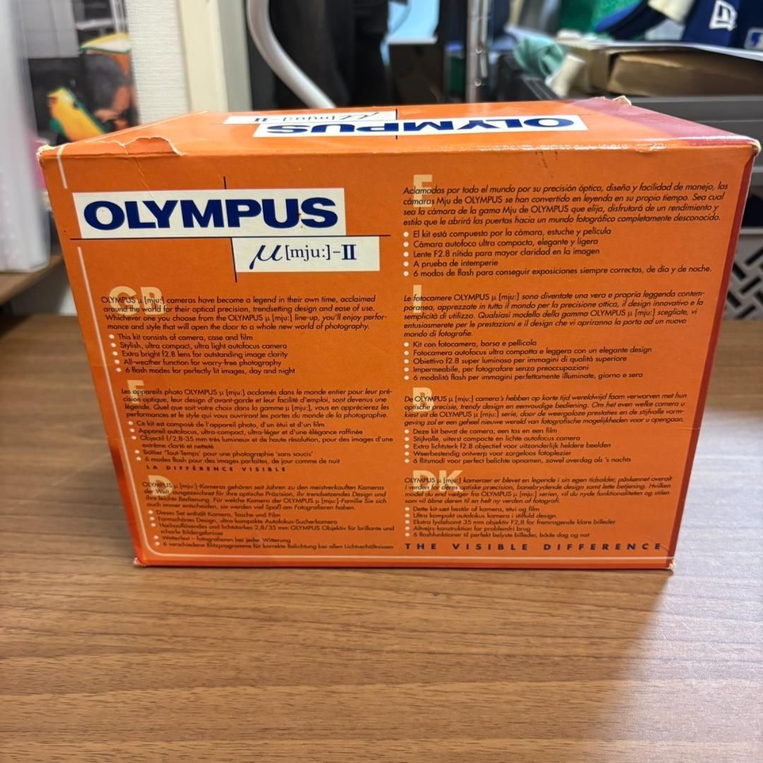 全国送料無料！ OLYMPUS μ mju II フィルムカメラ ブラック き 超大幅交渉可