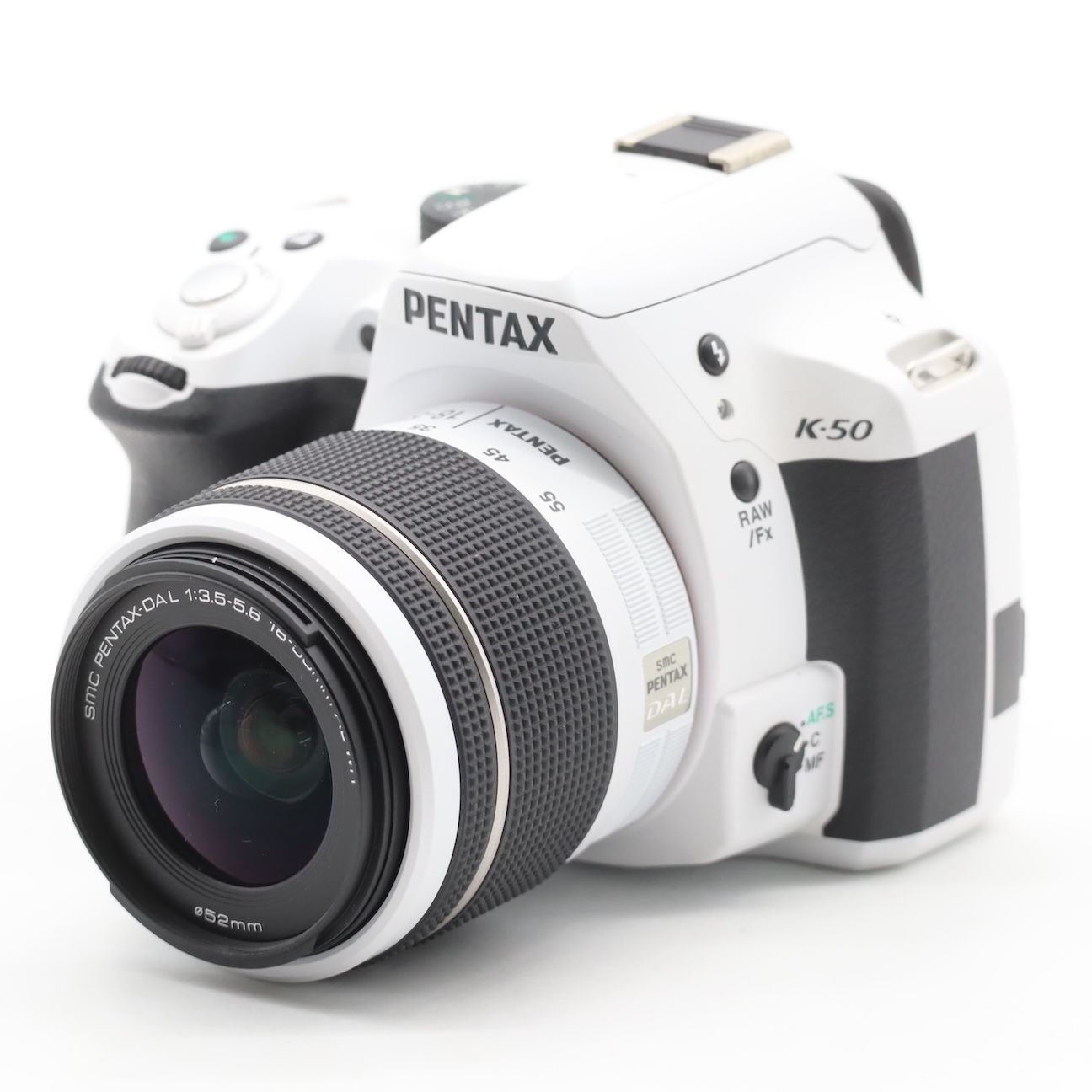  級 ショット数 6 323回 PENTAX ペンタックス K 50 ボディ ホワイト レンズキット デジタル一眼レフ デジタルカメラ