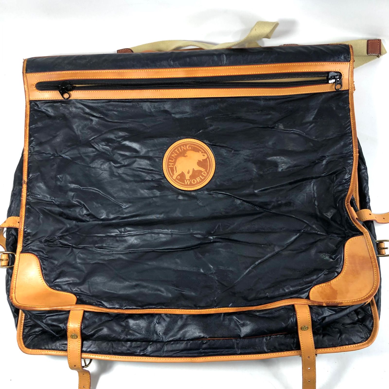 A0919-13-8 HUNTING WORLD ハンティングワールド バッグ ビジネス 旅行用バッグ カバン ブラック H57 W60 D10