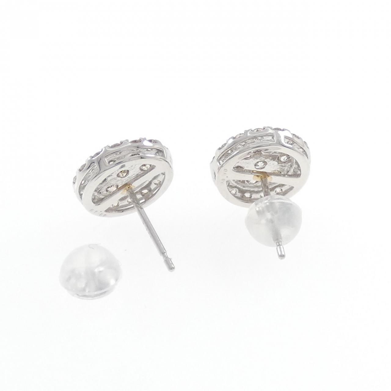 PT ダイヤモンド ピアス 1.00CT ダイアモンドピアス プラチナ1.00ct 
