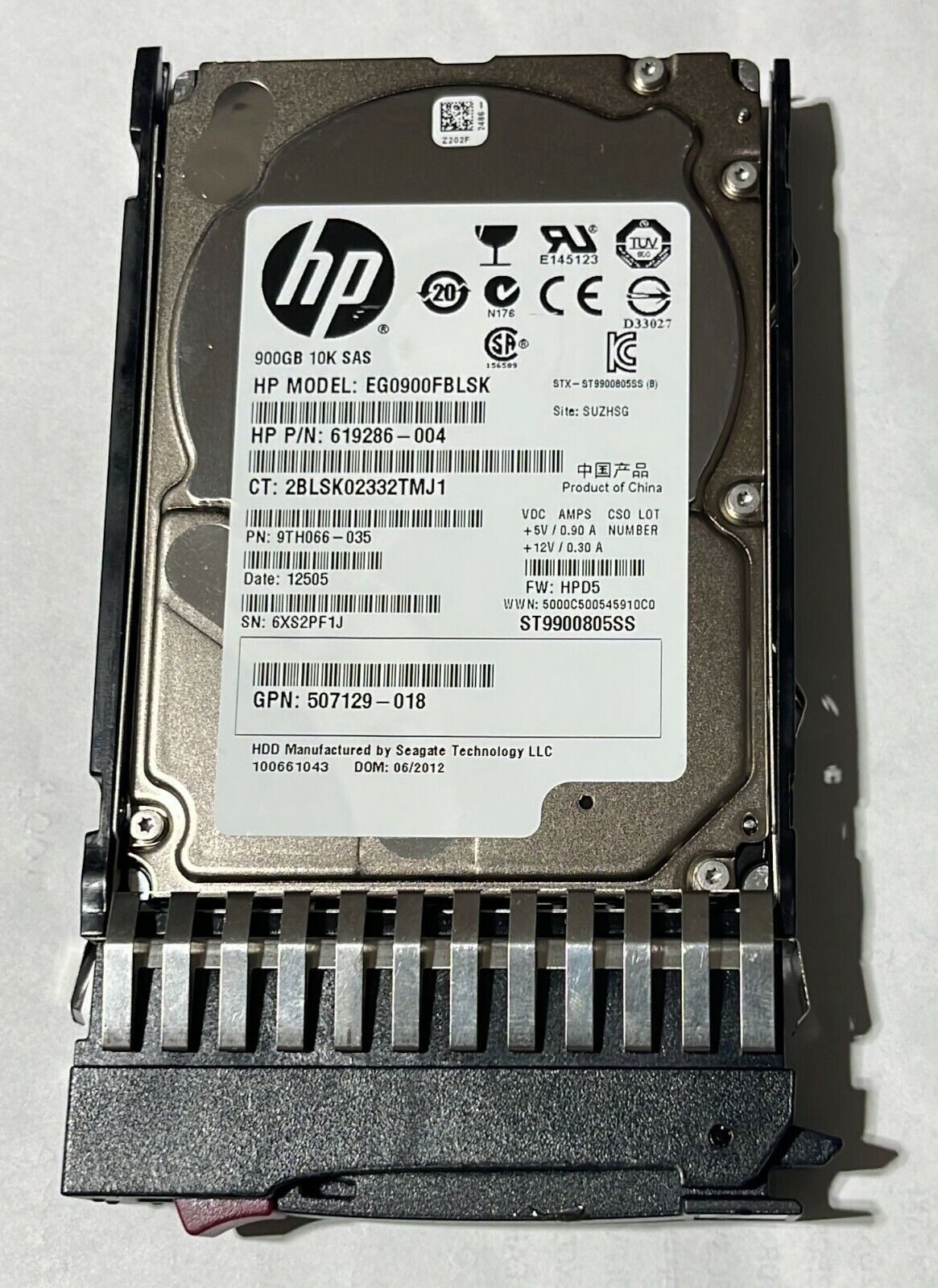 ST9900805SS- 619286-004 Seagate 900GB 2.5 インチ 1000rpm 内蔵 HDD*