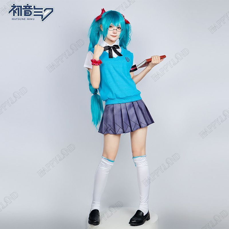 コスプレ衣装 初音ミク MIKU セガVOCALOID 十六周年 制服 セーラー服 全セット JK服 変装 仮装 演出服 舞台