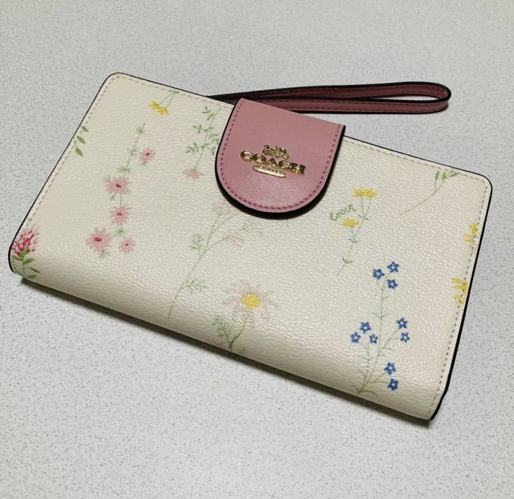 ☆ COACH コーチ 3371 長財布 スペースドワイルドフラワープリント