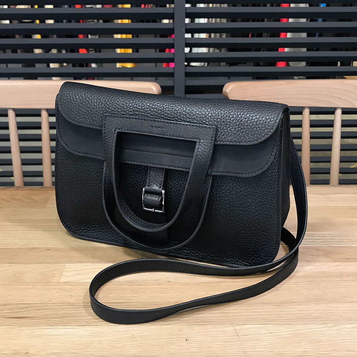 値下げ【超美品】エルメス アルザン25 トリヨンクレマンス ブラック