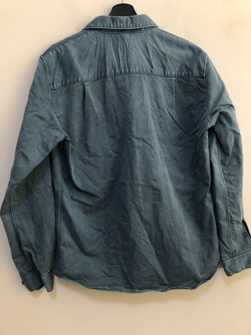 wjk twist wrinkle shirt indigo XL