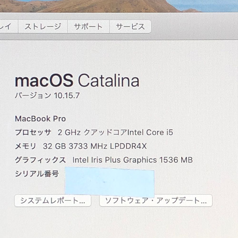 本体のみ】Apple MacBook Pro (13インチ, 2020, Thunderbolt 3ポート x