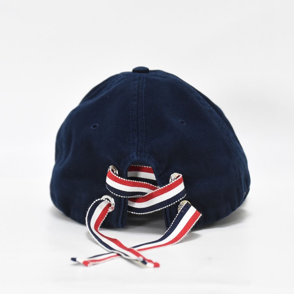 Moncler ネイビーキャップ リボン付き