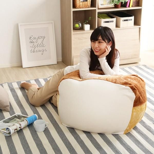 ビーズクッション 食パン かわいい おしゃれ インテリア 洗える カバー 座椅子 枕 szo-sh-07-rot-bbl