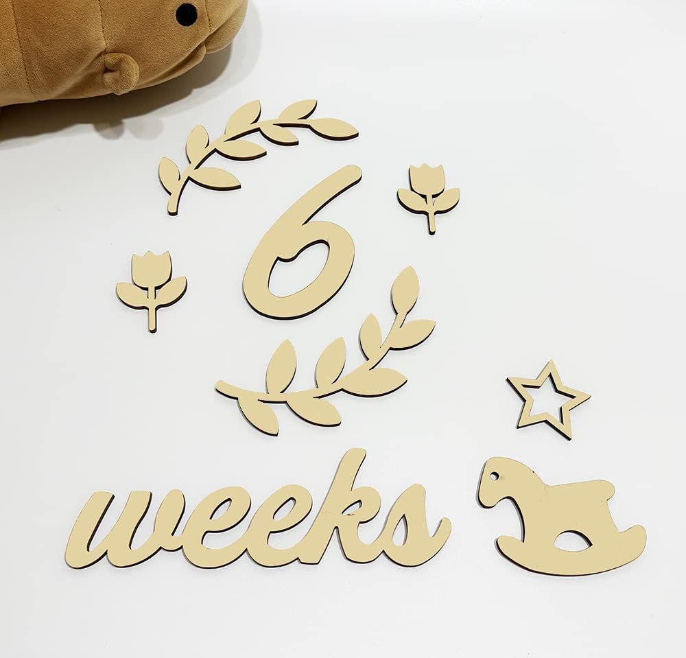 ウッドレター 月齢フォトグッズ