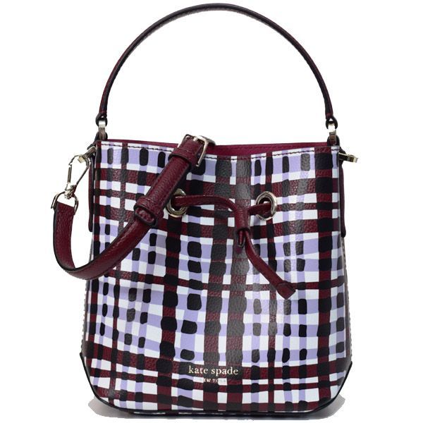 ケイトスペード バッグ katespade ギンガム チェック ソフトペブル 