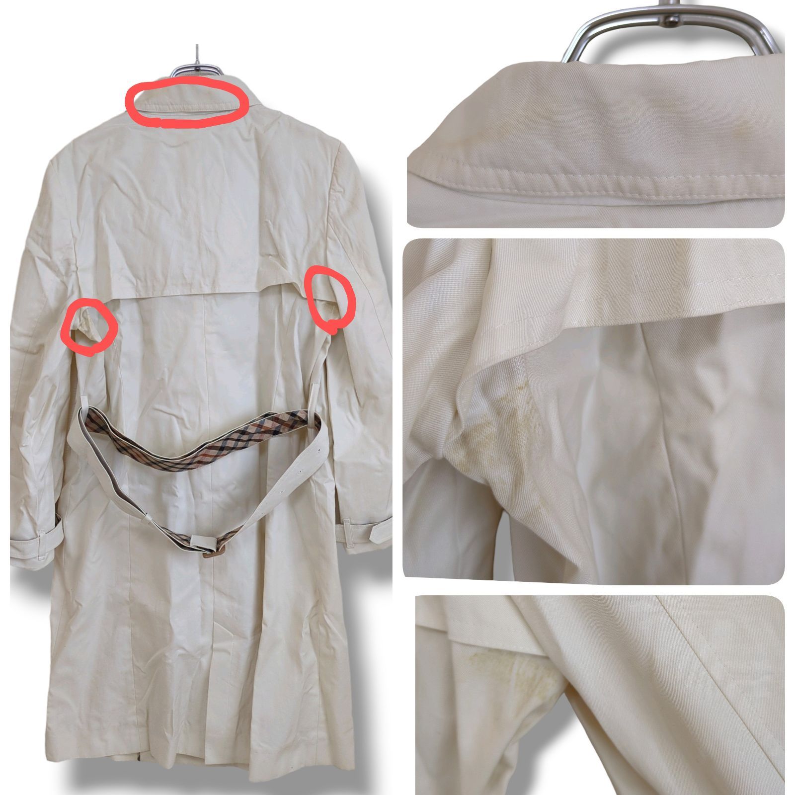 DAKS ベージュ トレンチコート 38 ダックス トレンチコート ブランド アウター 日本製 レディース