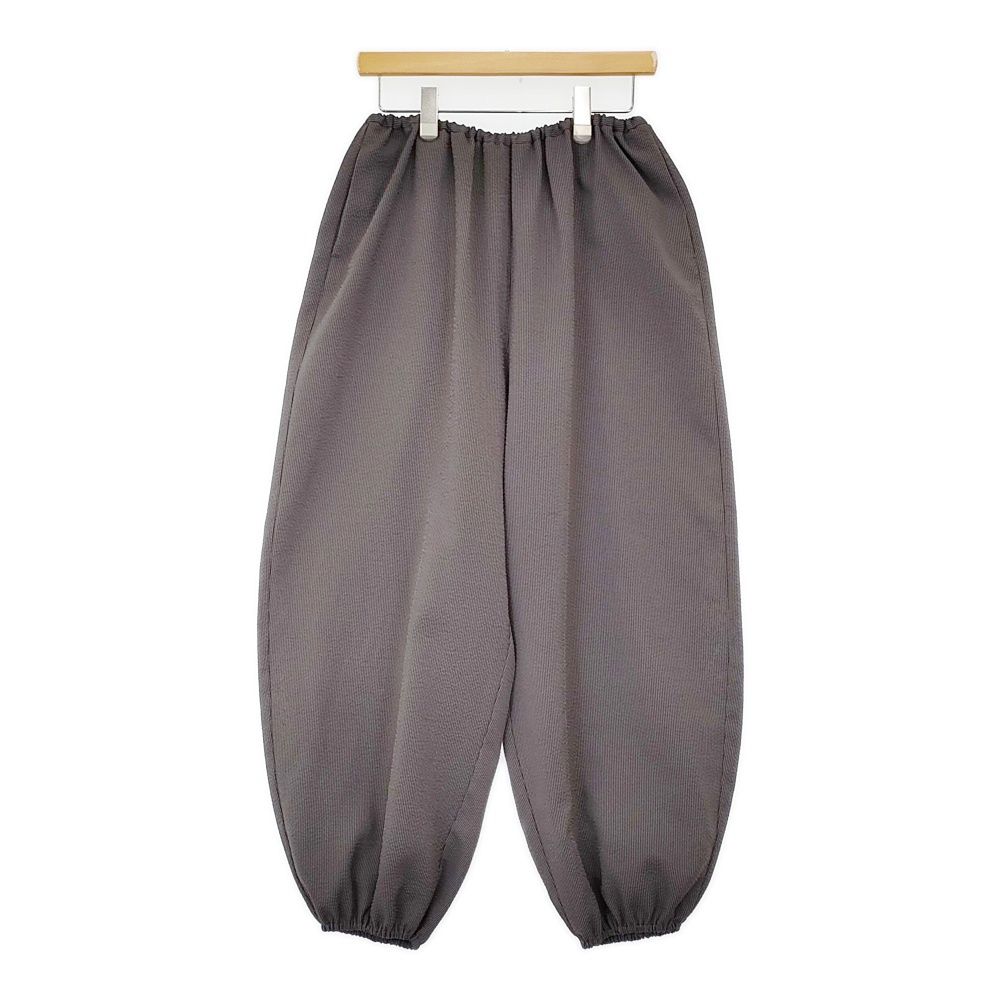 mizuiro-ind ストライプドローストリングイージーパンツ 定価19580円 パンツ 25SS グレー レディース ミズイロインド 5-1011M♪