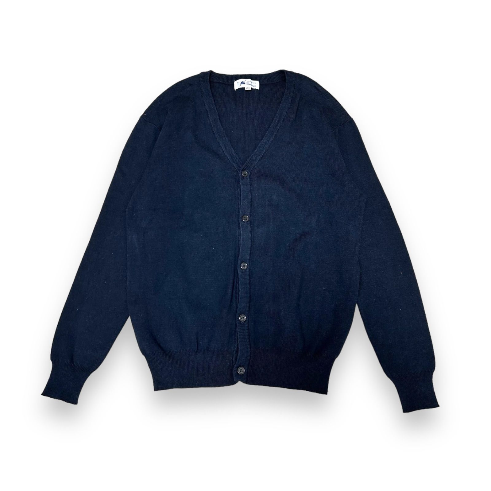 496◯ five to twenty dressage セーター カーディガン ネイビー 150  