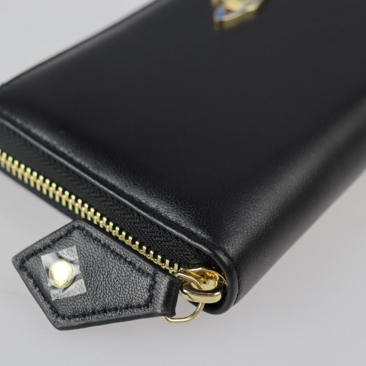 人気！新品】ヴィヴィアン 長財布 ブラック 55VV324 メンズ レディース
