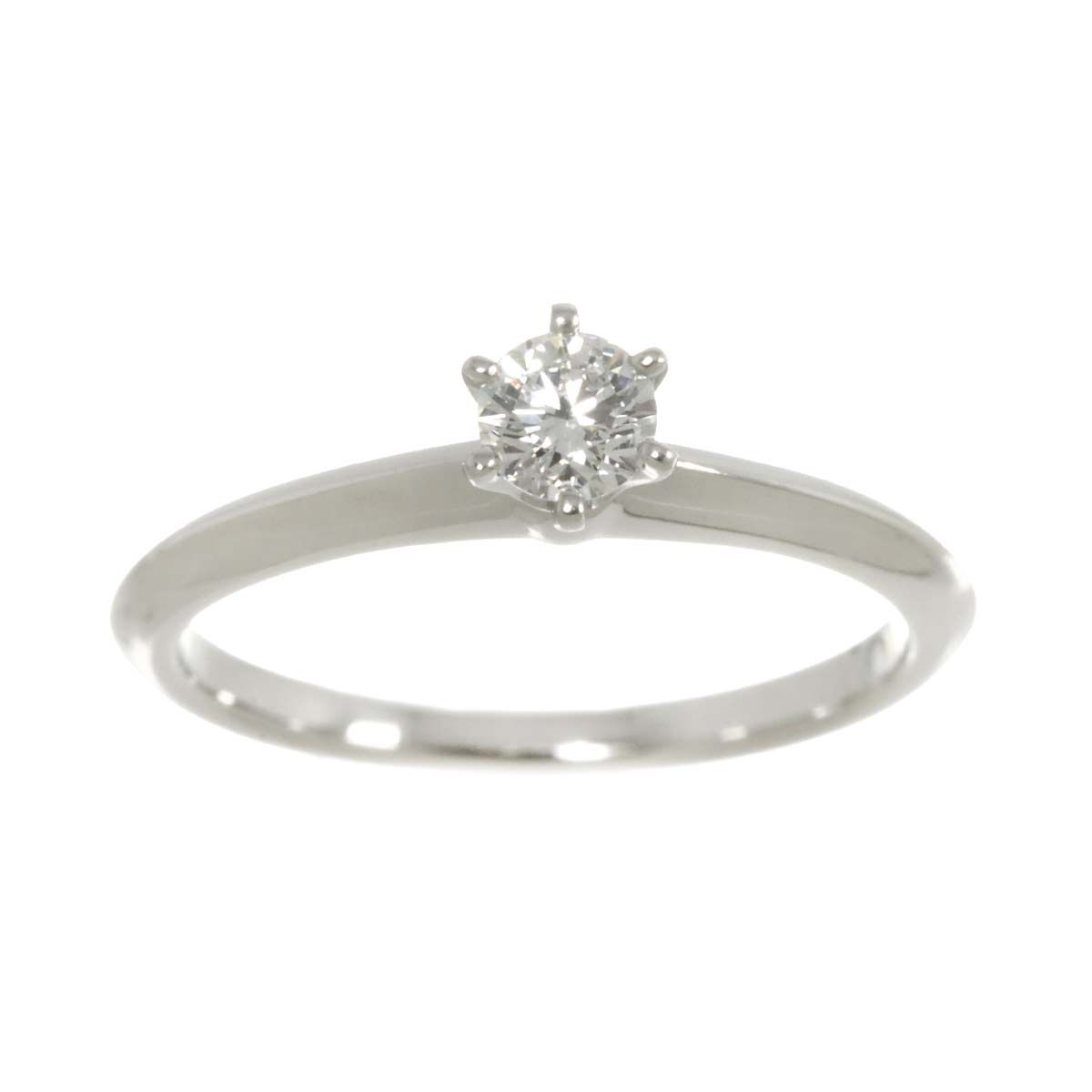 ティファニー TIFFANY&CO. ソリティア 11.5号 リング ダイヤ 0.24ct Pt  