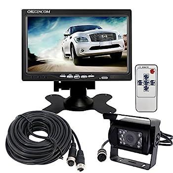 【中古】ORIGIN LEDバックカメラ 7インチカラー液晶 20m同軸延長ケーブル 12V/24V両用 A0155P