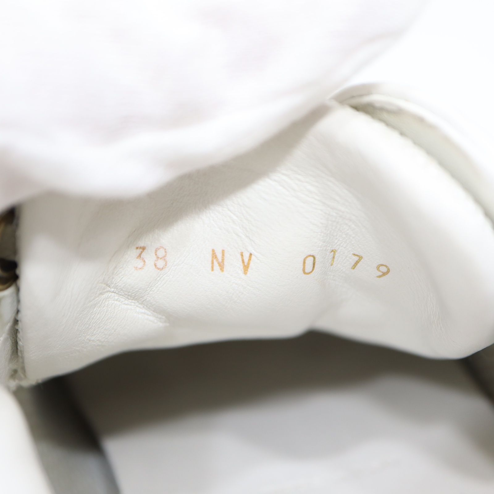 LOUIS VUITTON ルイヴィトン LV NV0179 ランアウェイライン スニーカー 靴 38サイズ デニム レザー M4035 KIN-KAAI_COM