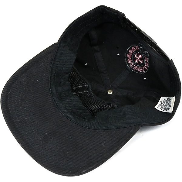 CHROME HEARTS 黒 キャップ クロムハーツトラッカーキャップキングタコブラック|クロム
