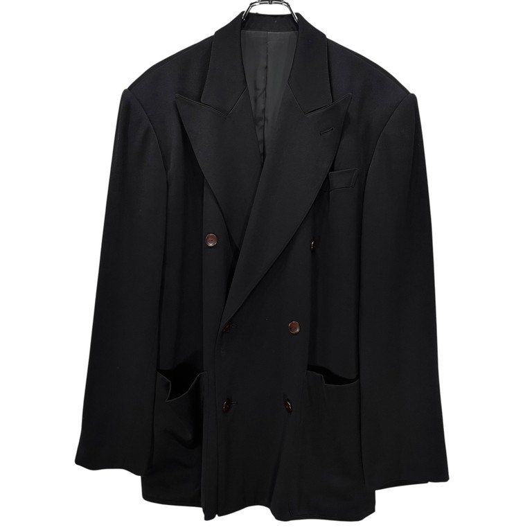 Jean Paul GAULTIER HOMME ダブルセットアップスーツ 袖裏ストライプ