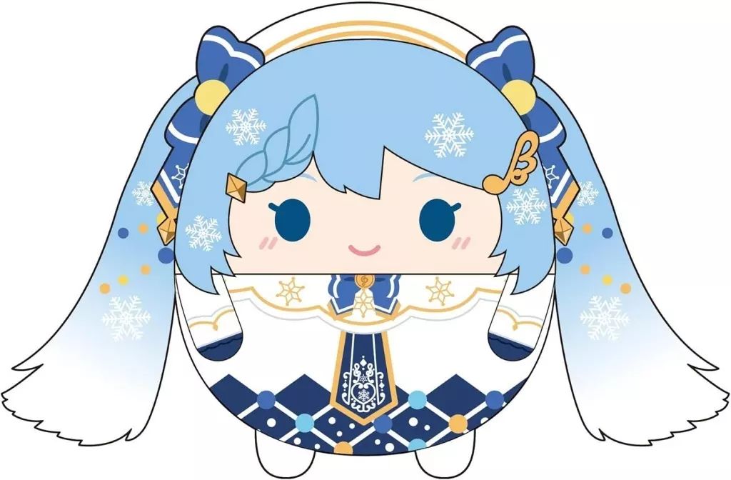 中古】ぬいぐるみ 雪ミク2021 ふわコロりんBIG2(ぬいぐるみ