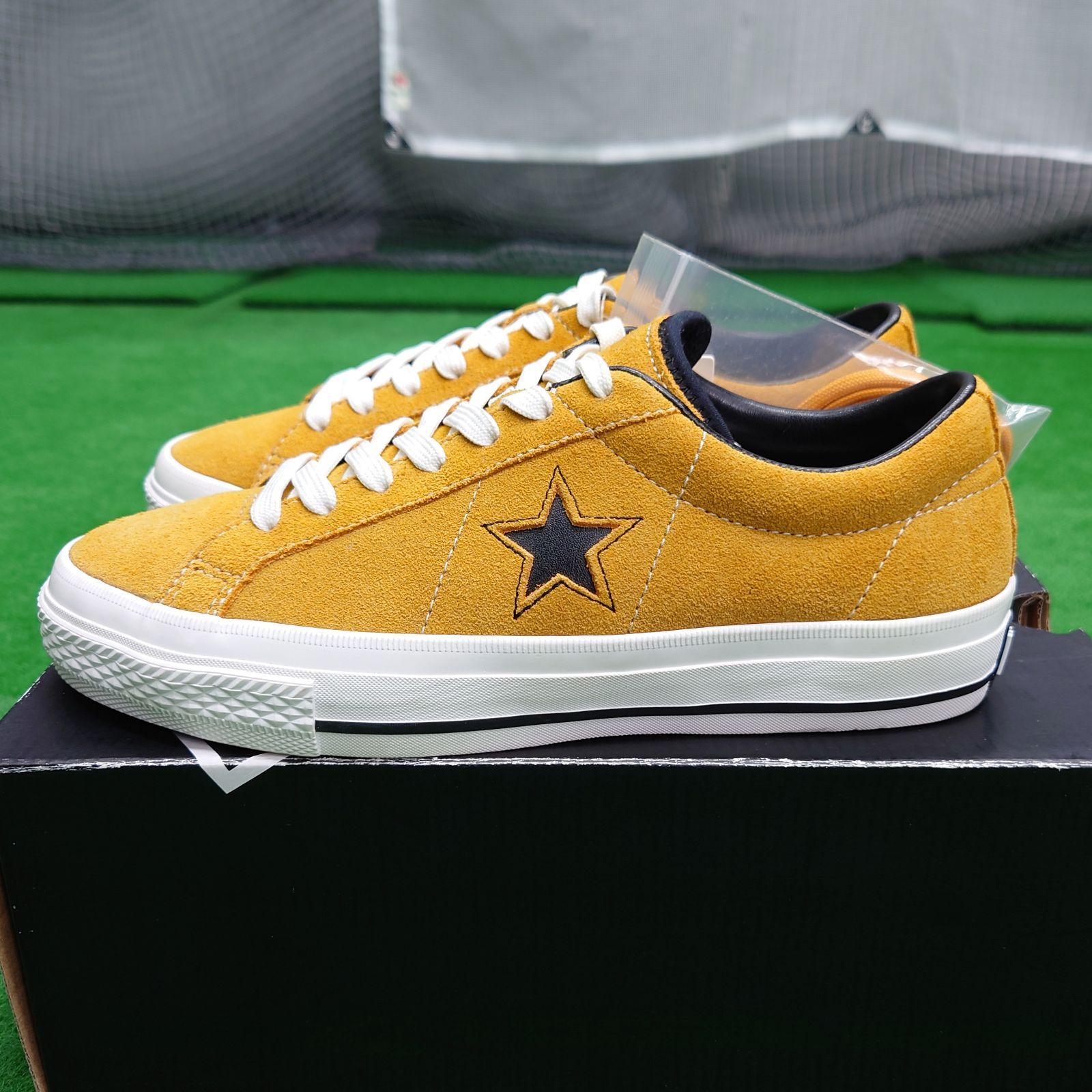 CONVERSE ONE STAR GF SUEDE コンバース ワンスター GF スエード 23.5cm ゴールド ゴルフシューズ スパイクレス OUTLET品