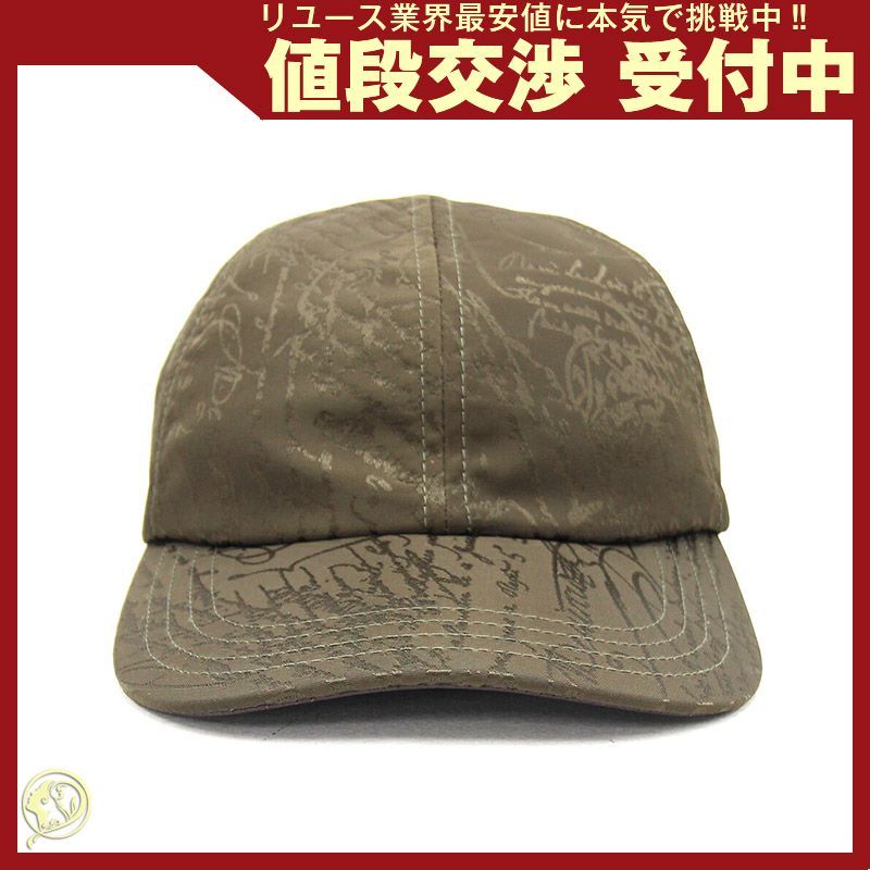 新品 Berluti スクリット キャップ ベルルッティ カリグラフィ カーキ Berluti ベルルッティ ベースボールキャップ T29CA47-003 メンズ