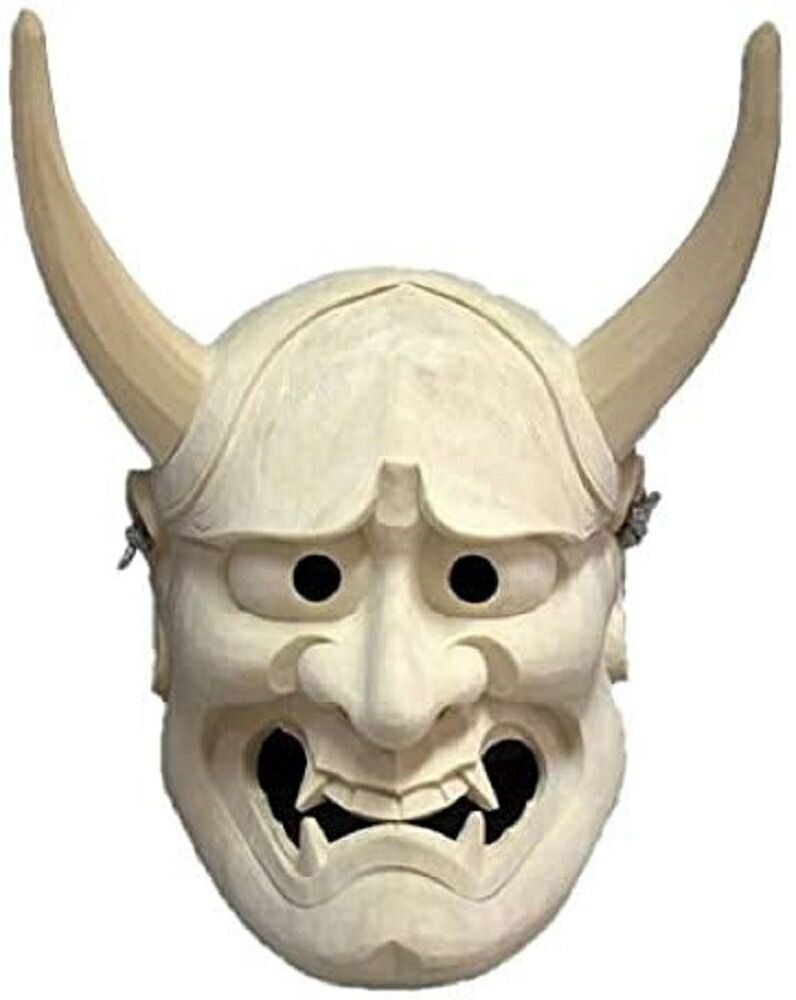 木彫り能面　般若 Amazon.co.jp: 木彫り能面 般若 縦 約 210mm 横 約 160mm 厚さ