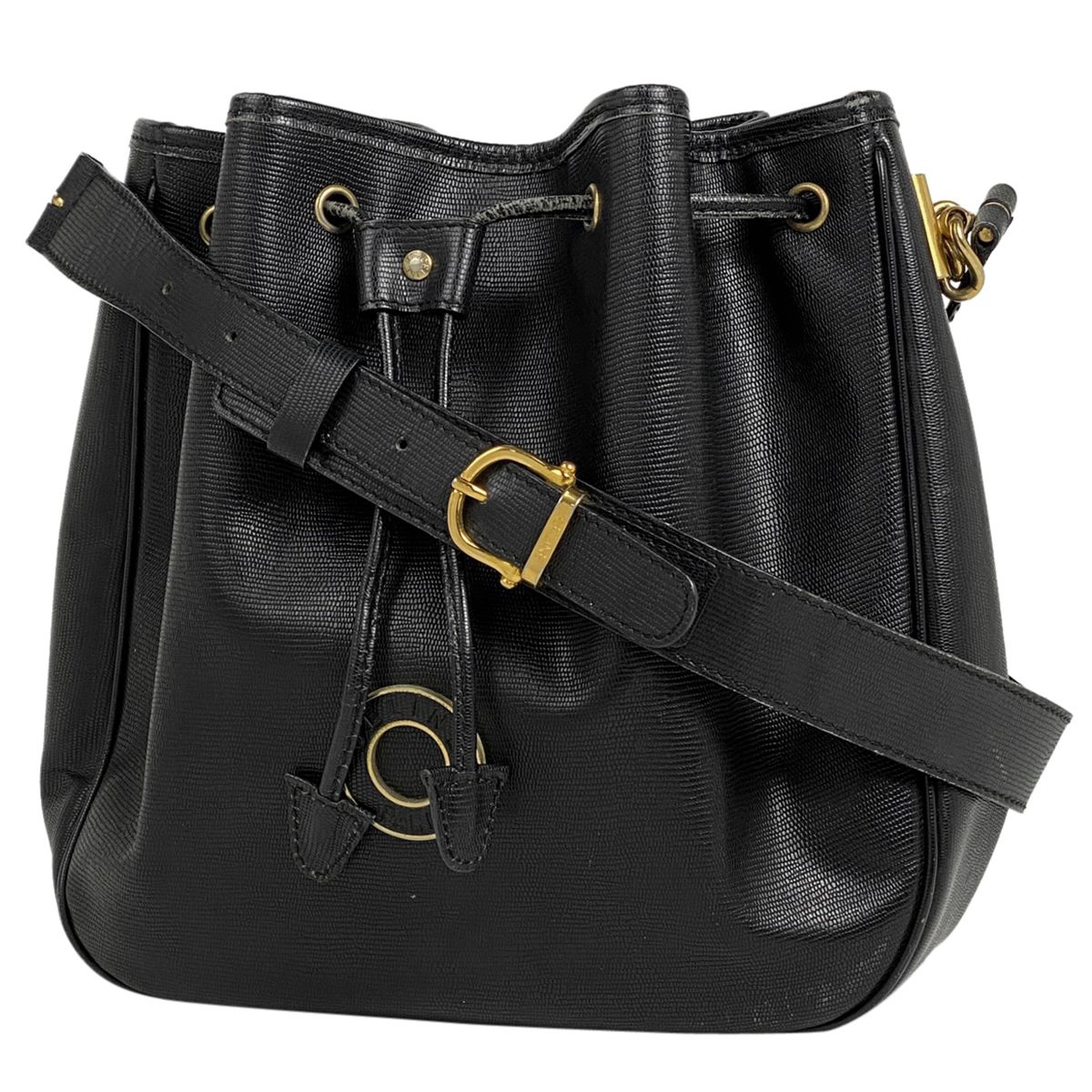 セリーヌ CELINE サークル ロゴ ショルダーバッグ 肩掛け 巾着 