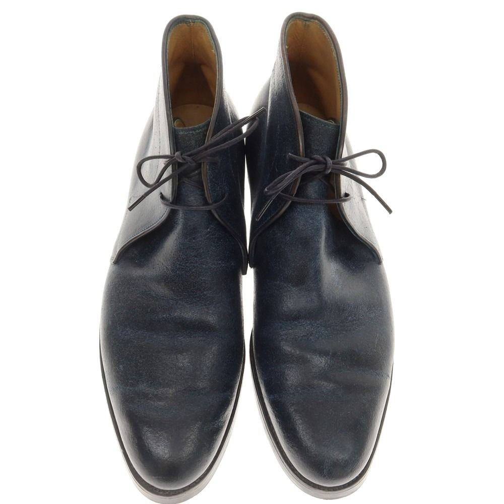 中古】コルノブルゥ CORNO BLU バケッタレザー チャッカブーツ  