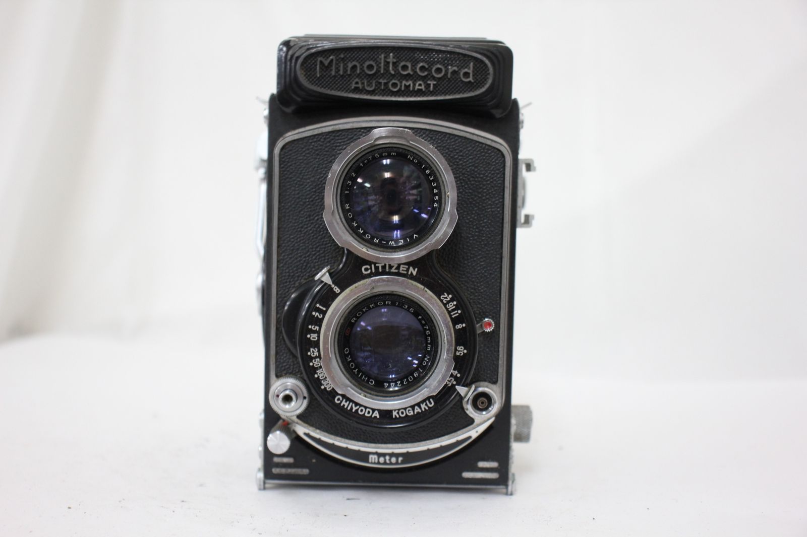 ミノルタ Minoltacord 75mm F3.5 二眼カメラ　現状品 Yahoo!オークション -「minolta autocord 75mm f3.5」(二眼レフ