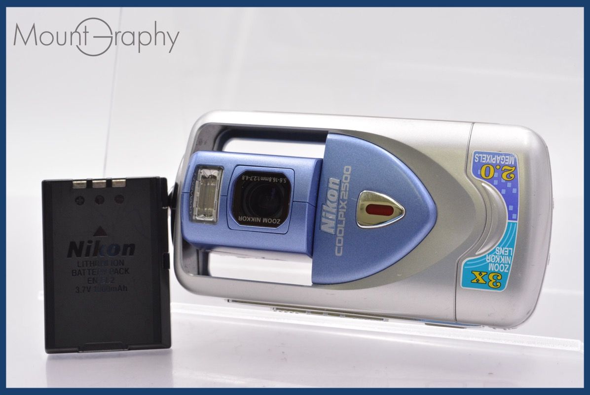 ★極上美品★ ニコン Nikon COOLPIX E2500 3x バッテリー付属 ★完動★同梱可 #am318 ☆極上美品☆ ニコン Nikon COOLPIX E2500 3x バッテリー付属 ☆完動