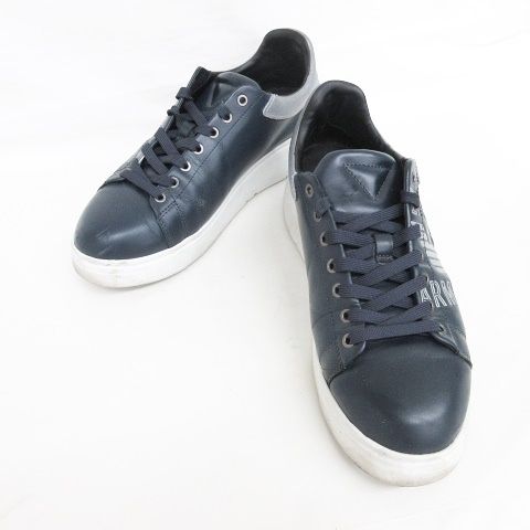 関税込◆EMPORIO ARMANI スニーカー レディース イーグルロゴ エンポリオ アルマーニ EMPORIO ARMANI 総柄 イーグル ロゴ