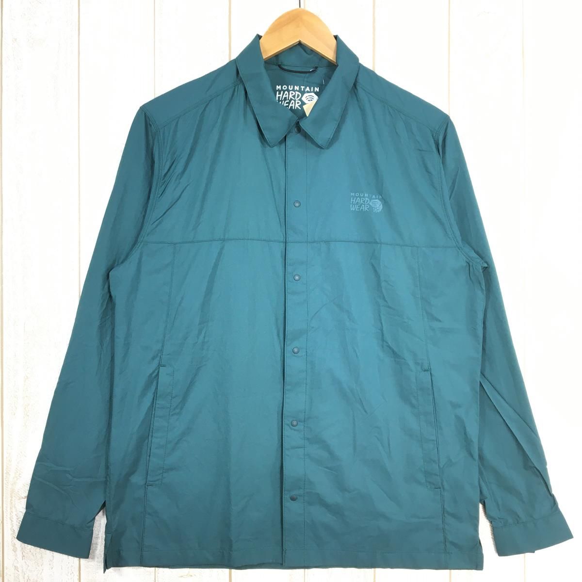 MENs S マウンテンハードウェア コア エアシェル シャツ ジャケット Kor AirShell Shirt Jacket ウィンドシェル MOUNTAIN HARDWEAR OE0400 318 Aqua Green グリーン系