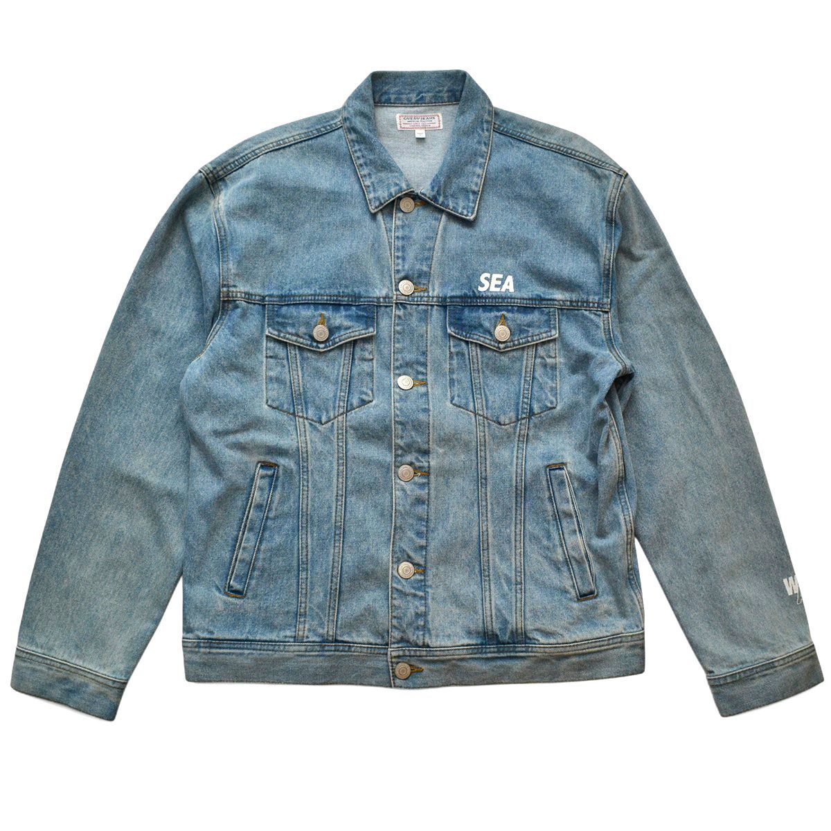 ウィンダンシー WIND&SEA XL ロゴプリント デニム ジャケット ウィンダンシー WIND&SEA XL ロゴプリント デニム ジャケット マイン