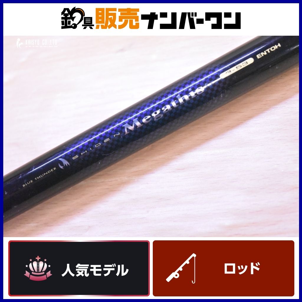ダイワ 紫電 メガディス 3-53 遠投 スピニングロッド DAIWA SHIDEN Megathis フカセ ヒラマサ ブリ 遠投 釣り 等に