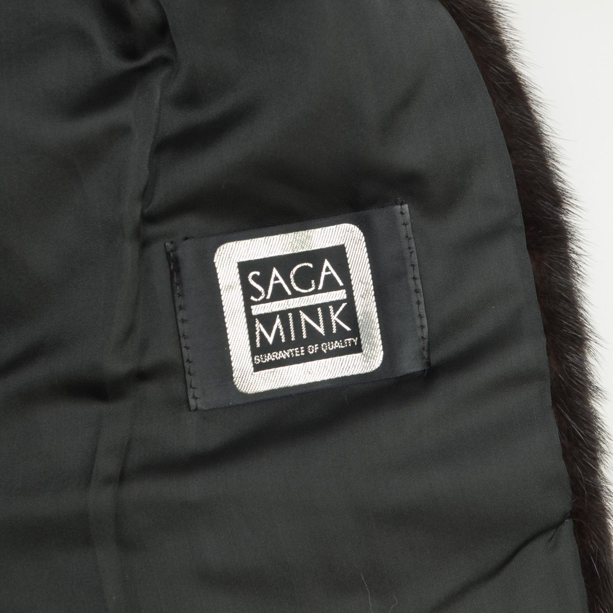 SAGA MINK サガミンク JINDO 本毛皮コート ファーコート 茶色