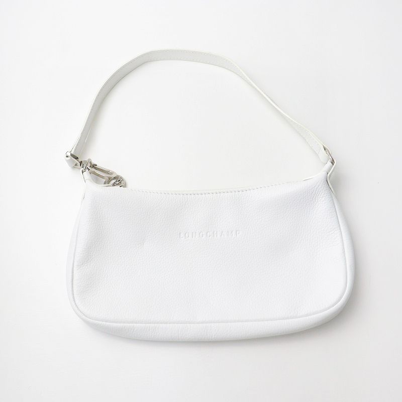ロンシャン LONGCHAMP ロゴエンボス レザーミニハンドバッグ