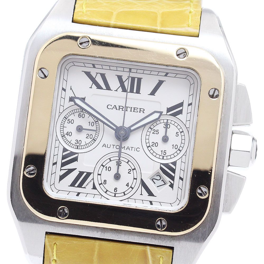 カルティエ CARTIER W20090X8 サントス100 XL アフターダイヤモンド クロノグラフ デイト 自動巻き メンズ _753467 Ｃａｒｔｉｅｒ ｶﾙﾃｨｴ⁄時計｜WonderREX-ONLINE 公式通販サイト