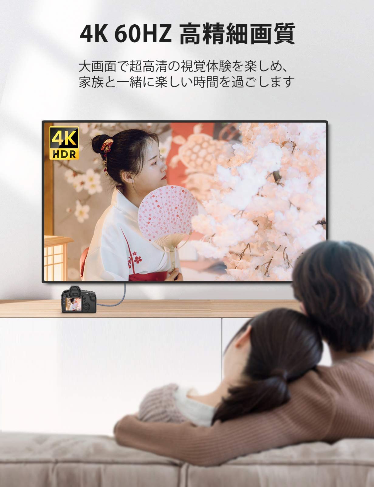 新着商品】60Hz 4K 双方向 hdmi ミニ 1m (タイプAオス-ミニタイプCオス