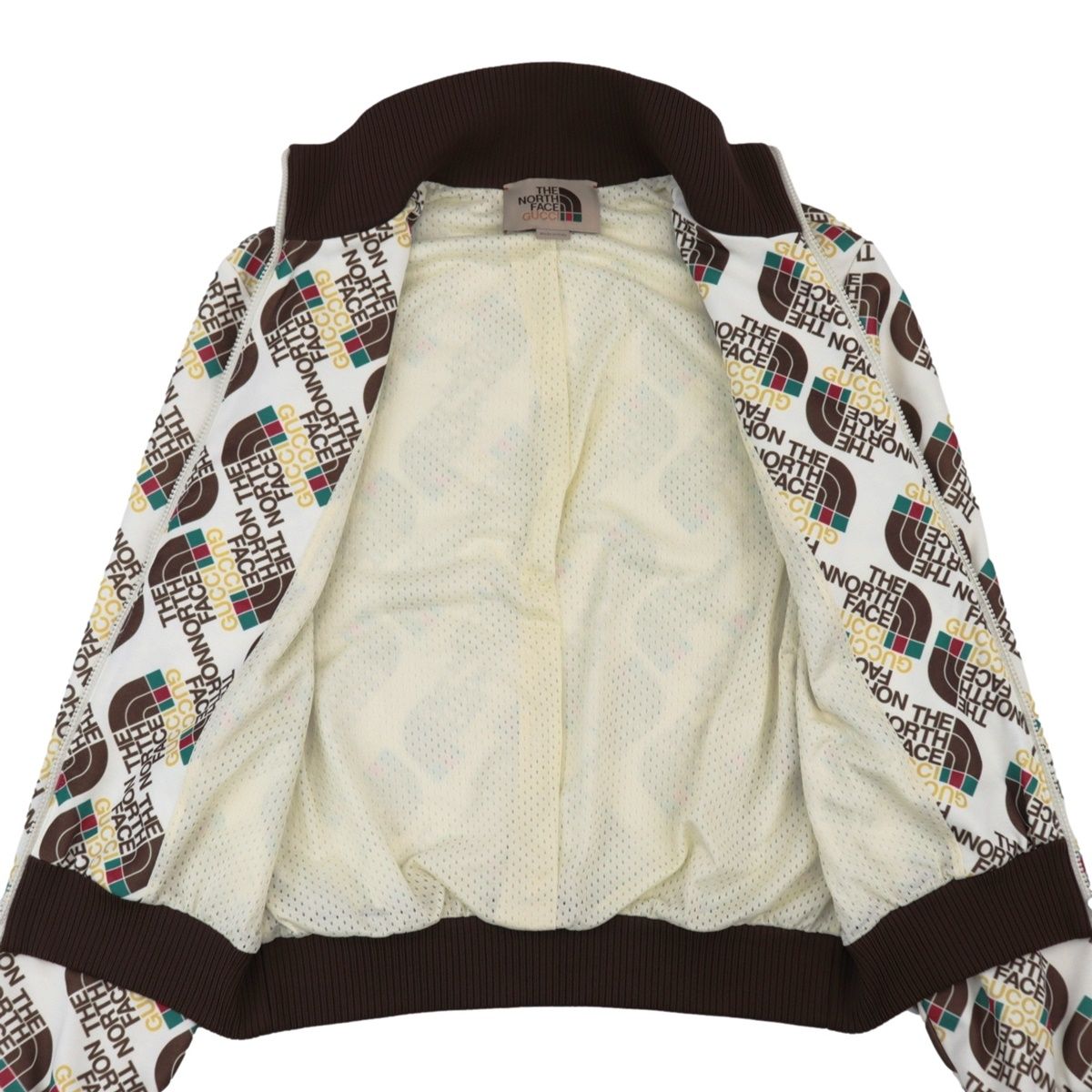 美品 グッチ 21SS ネームロゴ 総柄 ジップアップ ジャケット  