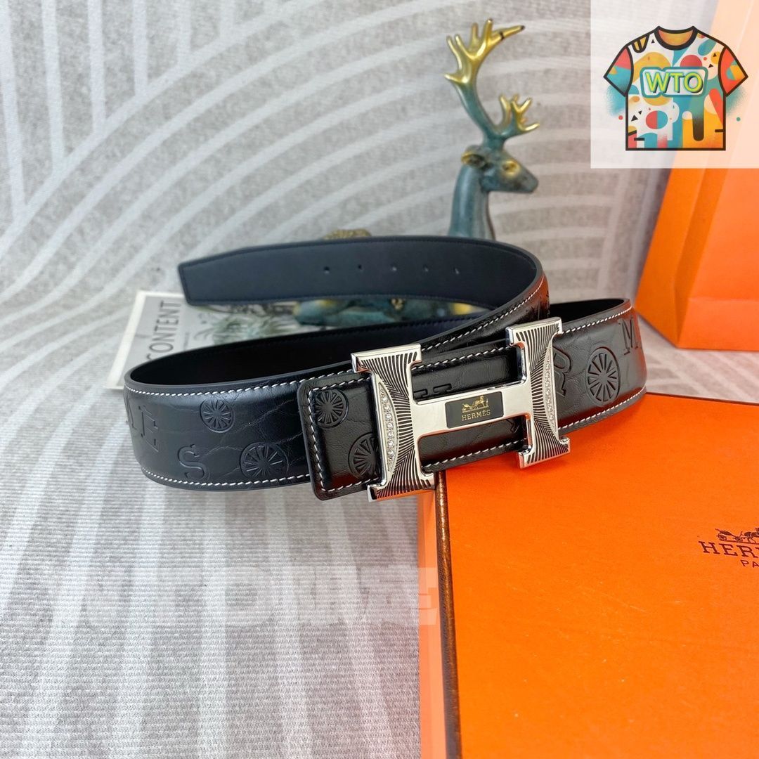 HERMES エルメス ロゴ柄 ベルト02 - メルカリ