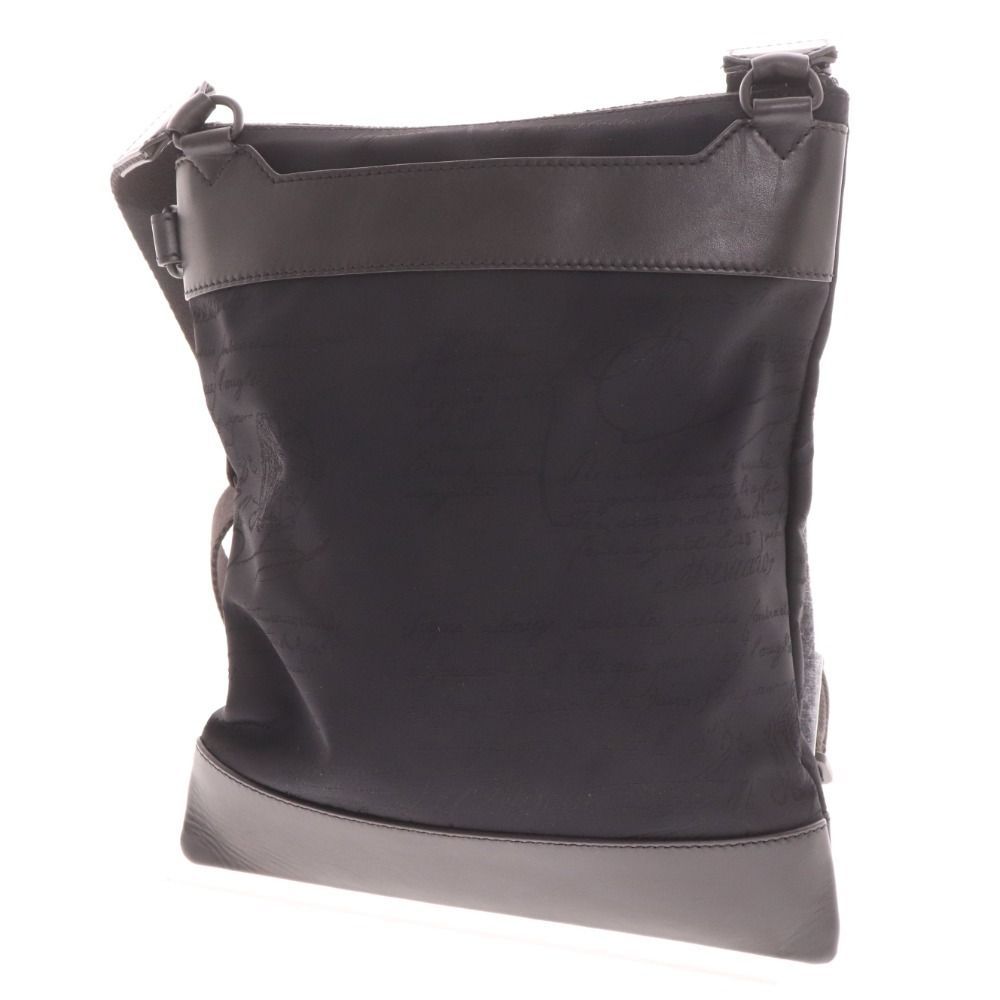 □ ベルルッティ スクリットナイロンレザーショルダーバッグ 鞄